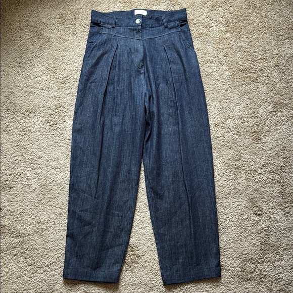 Nico.Nico Dark Wash Pleated Super High Rise Balloon Jeans - Picture 1 of 11